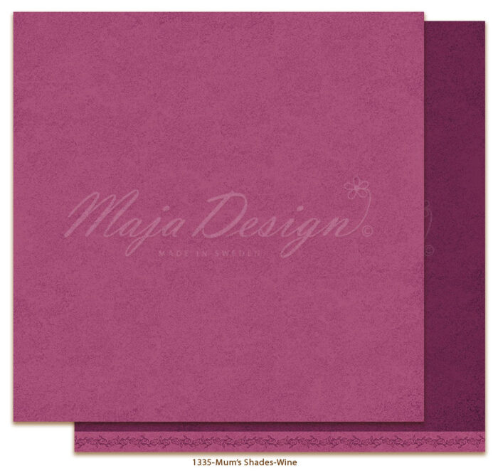 1335 Maja Design karton Mum's Shades - Wine vinrød rødlig lilla