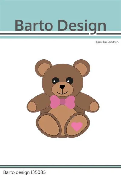 135085 Barto Design Dies Teddybear bamsebjørn puttebjørn puttebamse stuffed animal