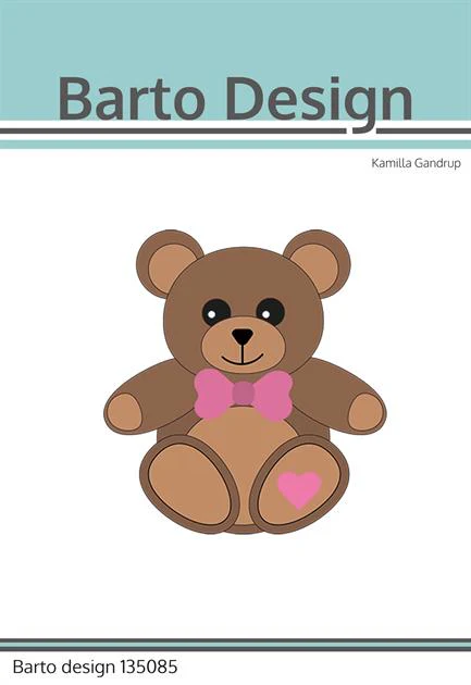135085 Barto Design Dies Teddybear bamsebjørn puttebjørn puttebamse stuffed animal