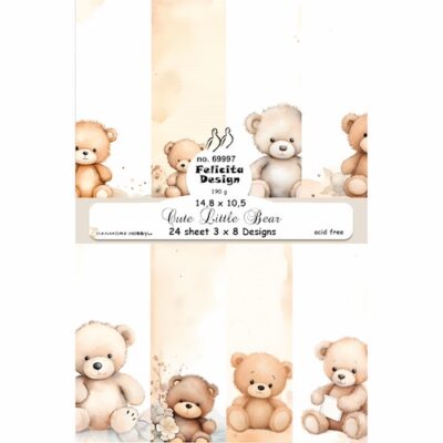 69997 Felicita Design Cute Little Bear bamser bjørn karton papir