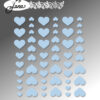 BLA014 By Lene enamel hearts Baby Blue klistermærker enameldots lyseblå babyblå