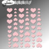 BLA015 By Lene enamel hearts Baby Pink lyserød pink babylyserød