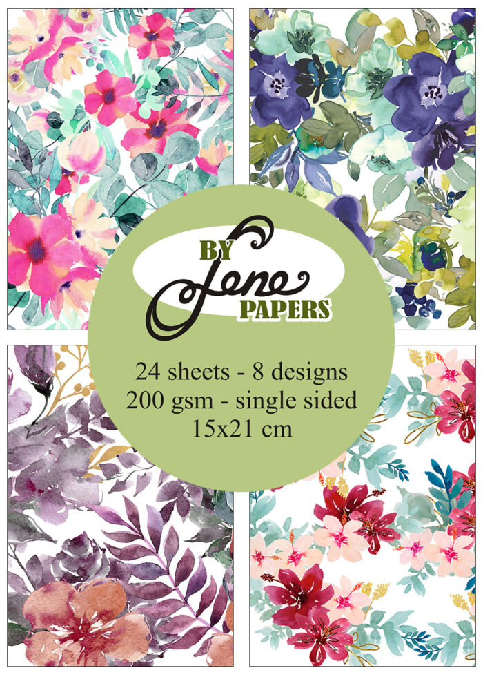 BLP251 By Lene paperpad Flowerpot papir karton blokke blomster