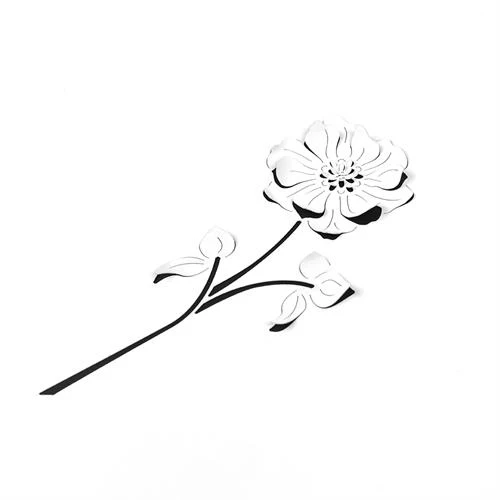 D-AR-FL0302 Alexandra Renke die Negative Flower #4 blomster