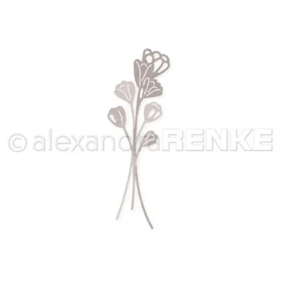 D-AR-FL0312 Alexandra Renke die Field Flower Trio blomster bladgrene