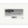 SS121 HobbyGros Storage 50 sæt 13,5x13,5 Kort-Kuverter Pure White kortbaser