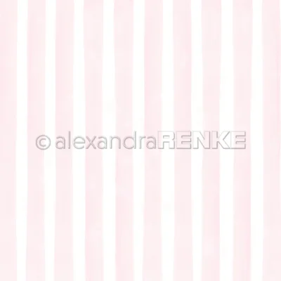 10.2653 Alexandra Renke Design Paper Mini Collection Wide Stripes Sakura Pink brede striber stribet karton papir lyserød rosa pink