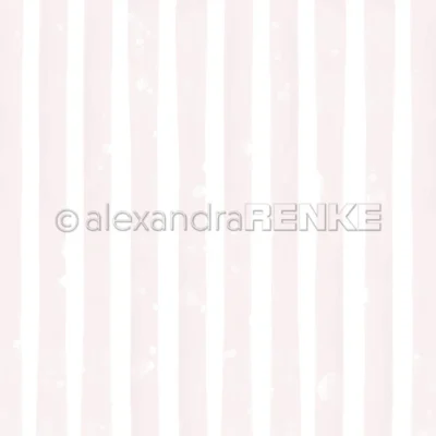 10.2717 Alexandra Renke Design Paper Mini Collection Wide Stripes Magnolia brede striber stribet karton papir lyserød rosa pink