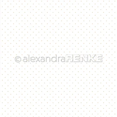 10.2970 Alexandra Renke Design Paper X-Grid Gold krydser karton papir X stjerner brun gylden
