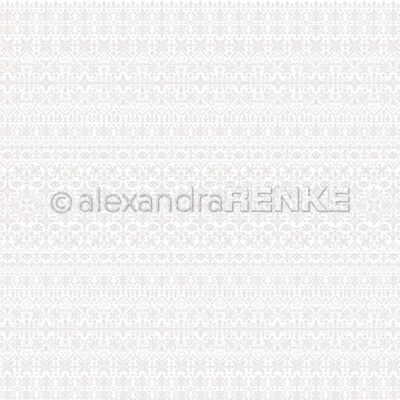 10.2977 Alexandra Renke Design Paper Embroidery Pattern Light Gray karton papir broderi mønster lysegrå
