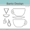 135093 Barto Design Dies Mr & Mrs Cup kaffekop kopper burdepar brudgom