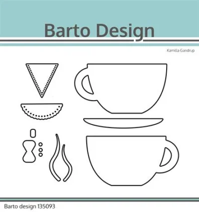 135093 Barto Design Dies Mr & Mrs Cup kaffekop kopper burdepar brudgom
