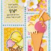 CR1659 Marianne Design dies Layout - Stamps A6 rammer baser frimærker inddelt