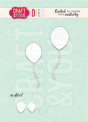 CW287 Craft & You dies Balloons balloner helium