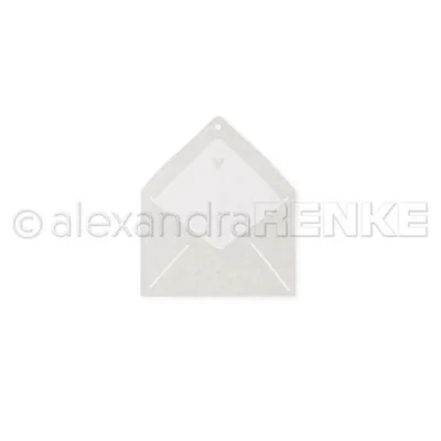 D-AR-Ba0405 Alexandra Renke die Envelope Tag kuvert konvolut hjerter charms