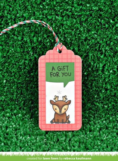 LF1778 Lawn Fawn stempel Say what? Christmas Critters stempler rensdyr lama enhjørning pingvin tekster juletekster