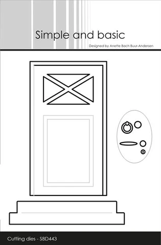 SBD443 Simple and Basic die Front Door fordør bagdør indflytterkort