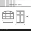 SBD444 Simple and Basic die Barn Window & Balcony Box staldvinduer altankasser dannebrogsvinduer sålbænke