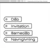 SBD448 Simple and Basic die Danish Tag Texts tekster dåb invitation barnedåb navngivning