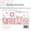 SBP532 Simple and Basic Design Papers Opulent Pink Flowers lyserød pink karton papir blokke kranse blomster