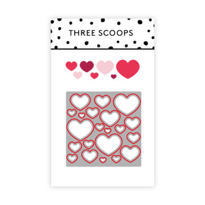 TSCD0405 Three Scoops Små hjerter die kærlighed bryllup