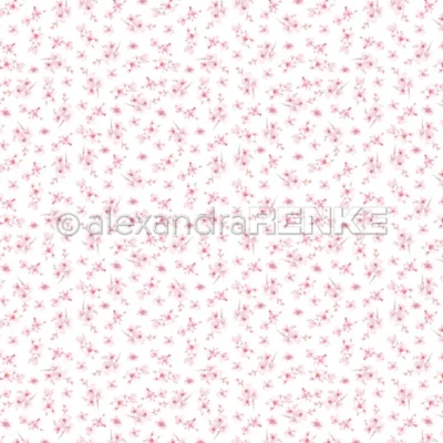 10.2657 Alexandra Renke Design Paper Mini Cherry Blossoms Rapport karton papir blomster kirsebærblomster blomstergren