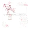 10.2661 Alexandra Renke Design Paper Cherry Blossoms Bird karton papir fugle kirsebærblomster