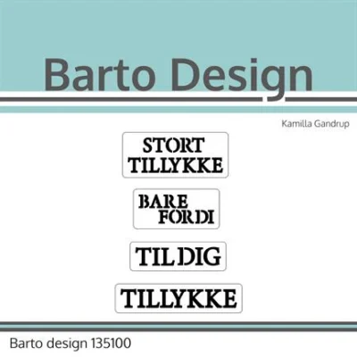135100 Barto Design Dies Add-On #135097 tekster udskæringer negative tekster