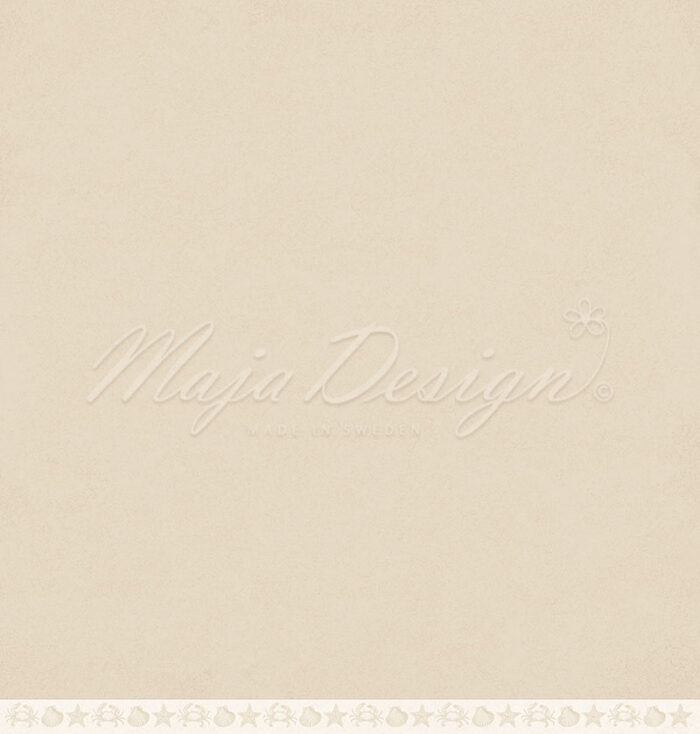 1359 Maja Design karton Shades of the Sea - White Sand beige brun lysebrun