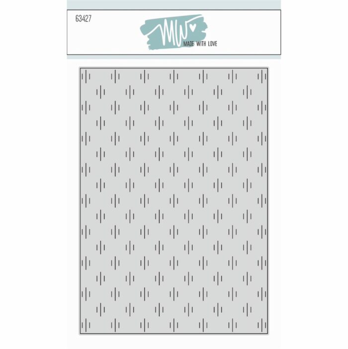 63427 Made with Love die Small Lines Background baggrund coverplate linjer linier