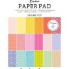 CCL-ES-PP42 Studio Light Paper Pad Sugar Pop karton papir helfarvet prikker striber tern pastelfarver