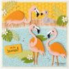 COL1549 Marianne Design dies Eline's Flamingo Family sommerhat blomster