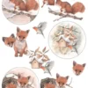 MB0218 Marianne Design Sheets A4 Mattie's Mooiste - 3D Squirrel klippeark egern ræv