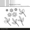 SBD456 Simple and Basic dies Flowers and Leaves blomster blade bladgrene