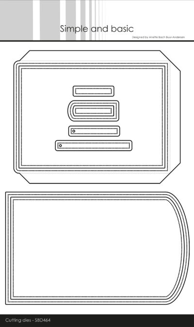 SBD464 Simple and Basic die A6 Envelope kuvert konvolutter kort