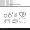 SBD467 Simple and Basic die Wedding Accessories vielsesringe wedding rings hearts hjerter diamantring forlovelsesringe