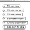 SBD470 Simple and Basic die Danish Tag Texts tags tekster dansk til værten værtinden værterne blomsterhilsen chokoladehilsen specielt til dig specielt til jer