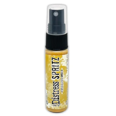 TDU86314 Tim Holtz Distress Spritz Fossilized Amber spray med farve perlemorseffekt gul