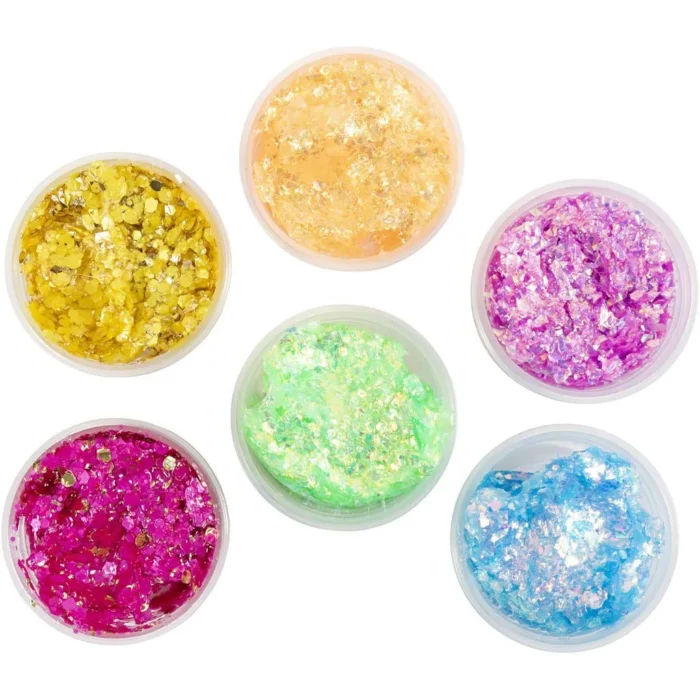 78746 Glitter Clay 6 ds. 20 ml. Ass. Farver glimmer ler formbar ler