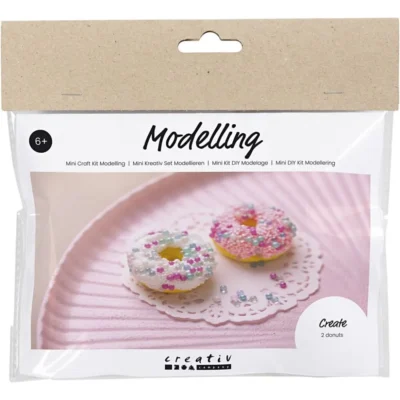 977671 Mini DIY Kit Modellering Donuts doughnut gør det selv børnesæt kreative