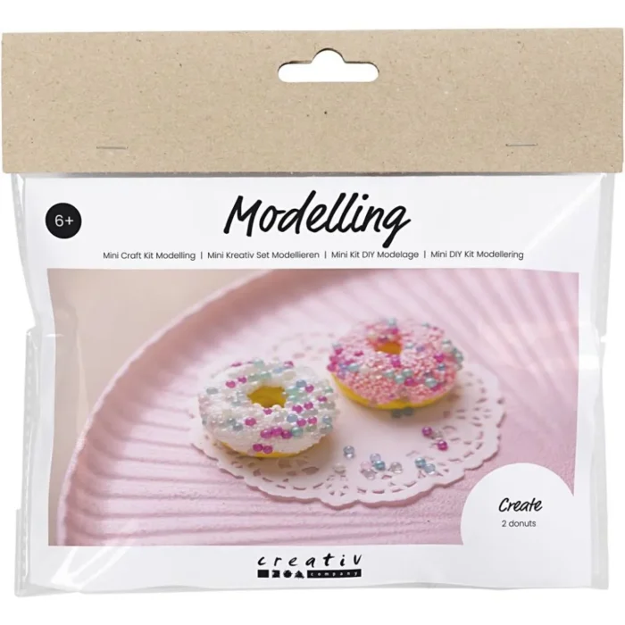 977671 Mini DIY Kit Modellering Donuts doughnut gør det selv børnesæt kreative