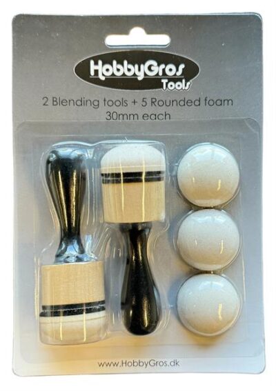 HGT010 Hobbygros Tools Blending Tools Rounded stempelsværte blending tool svampe værktøj sværte sværtning