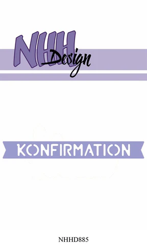 NHHD885 NHH Design dies Konfirmation banner tekster