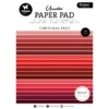 SL-ES-UPP205 Studio Light Paper Pad "Christmas Reds" karton papir blok nuancer af mørkerød rosa Julerød Julefarver karton papir Unicolor