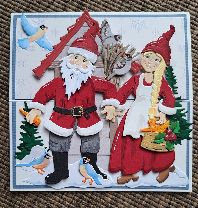 BLD1693 By Lene dies Santa's Clothes julemandens tøj julemandens skæg bælte