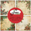 BLP354 By Lene paper pad Soft Christmas karton papir vinter baggrunde landskaber fugl