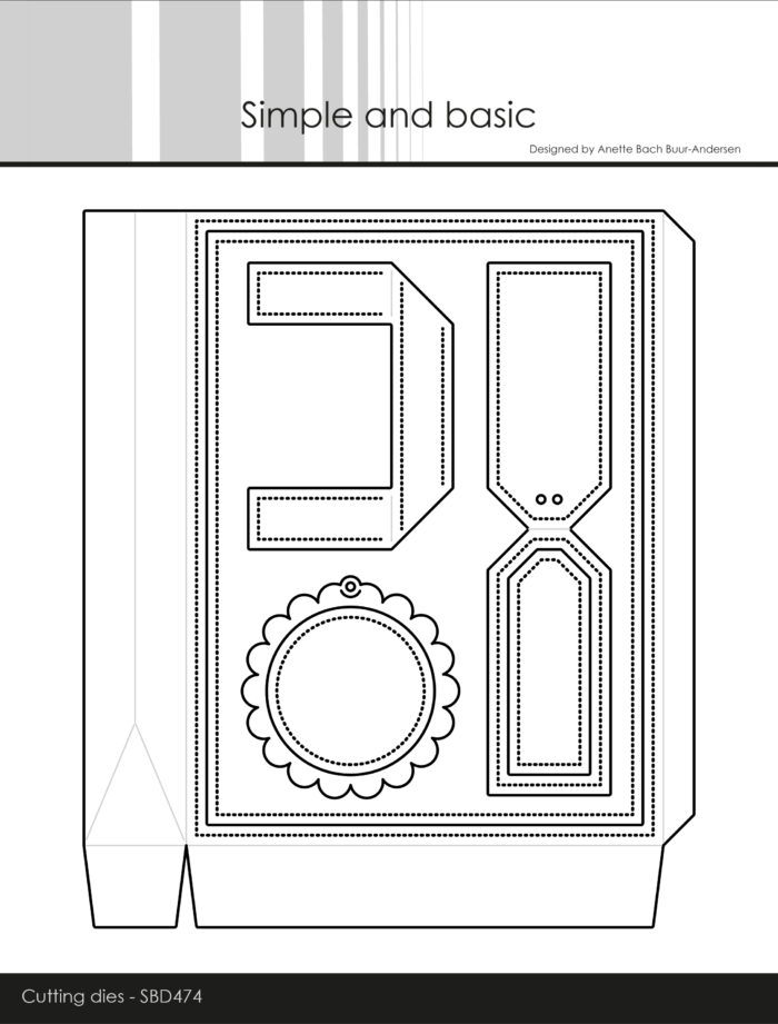 SBD474 Simple and Basic dies Shoppingbag poser æsker bokse box shoppingposer