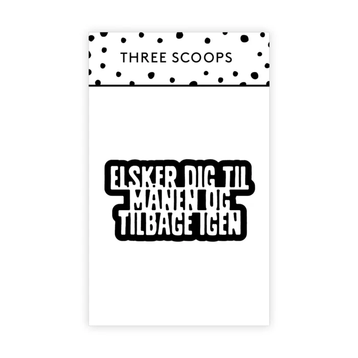 TSCD0416 Three Scoops die Elsker dig til månen og tilbage igen tekster