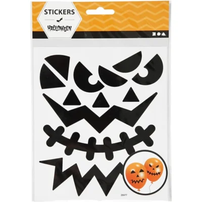 28977 Stickers Halloween - Store Ansigter klistermærker balloner græskar