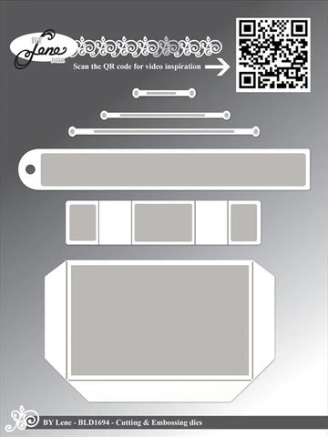 BLD1694 By Lene dies Interactive Dies - Slide interaktivt kort slider